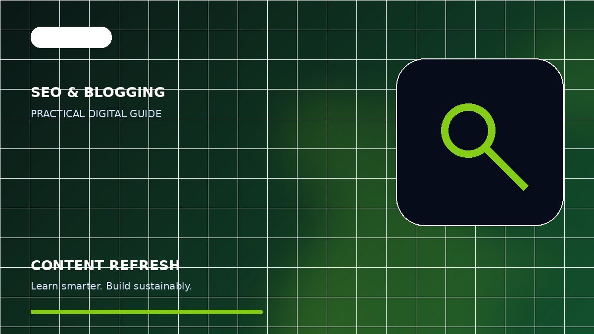 How to Refresh Old Articles for Search and Readers