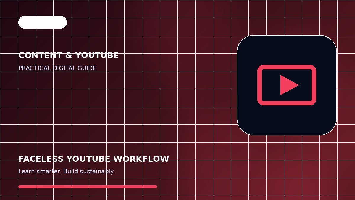 A Responsible Faceless YouTube Workflow