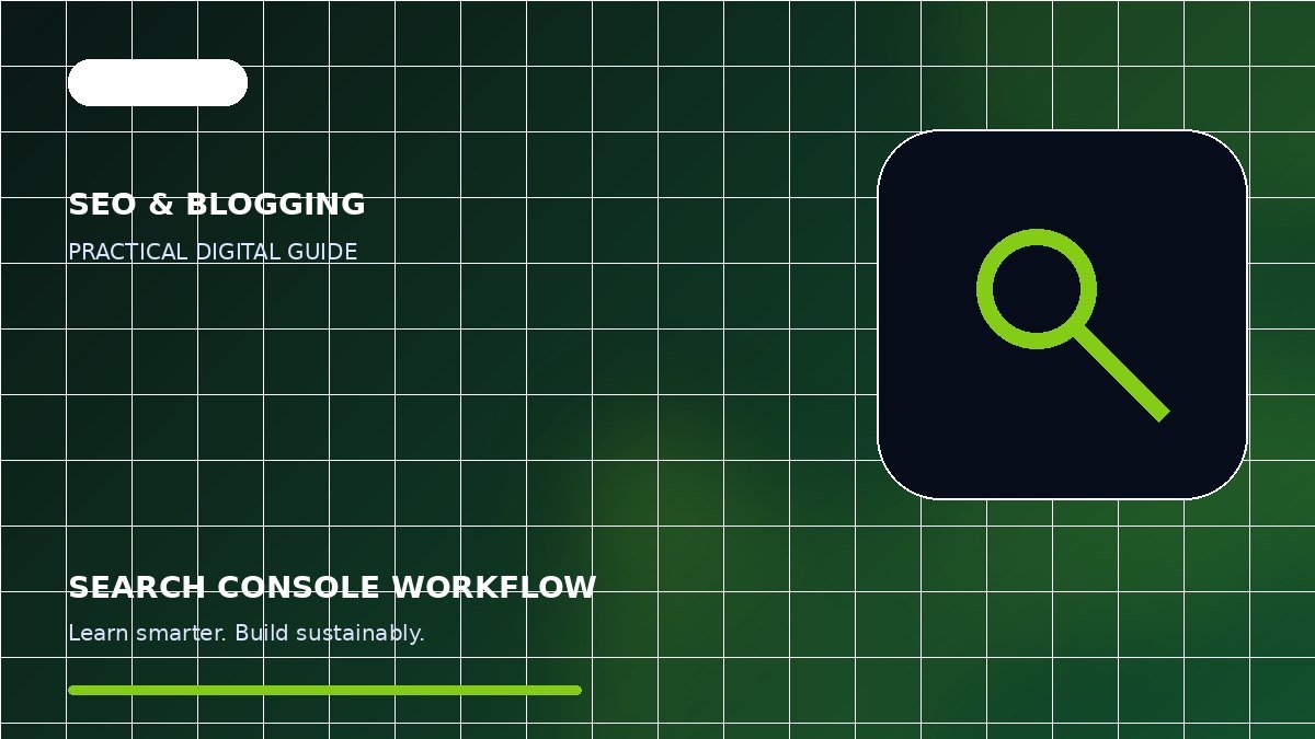 A Weekly Google Search Console Workflow for Publishers